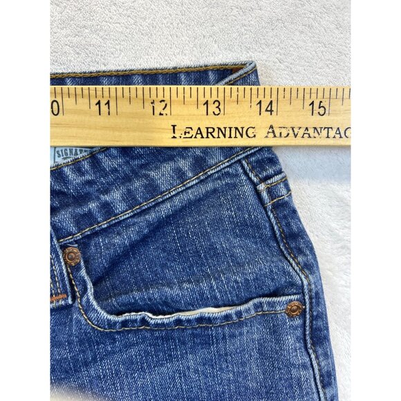 Levi Strauss Jeans Womens 4 Blue Denim Signature Misses Mid Rise Bootcut - Picture 4 of 6